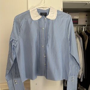 J. Crew Blue Striped Shirt